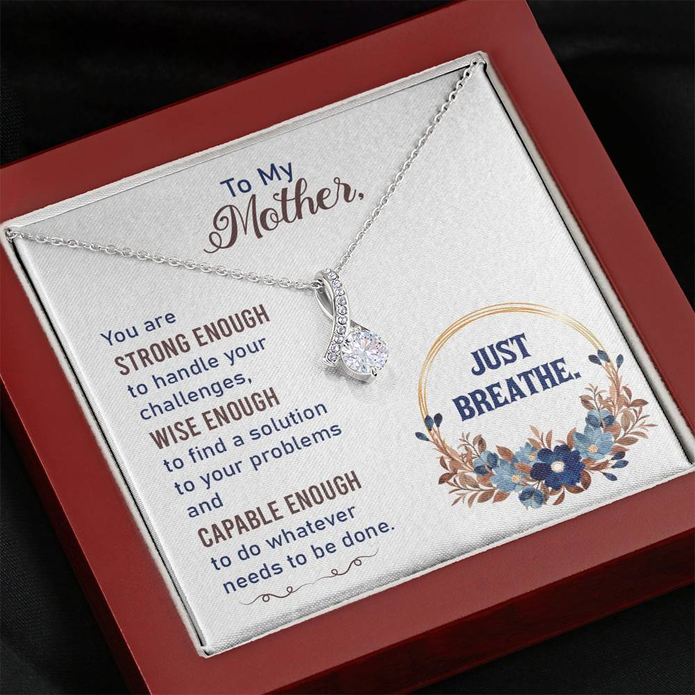 TO MY MOTHER "BREATHE-SO" ALLURING BEAUTY NECKLACE GIFT SET - ON CLOUD NINE GIFTS