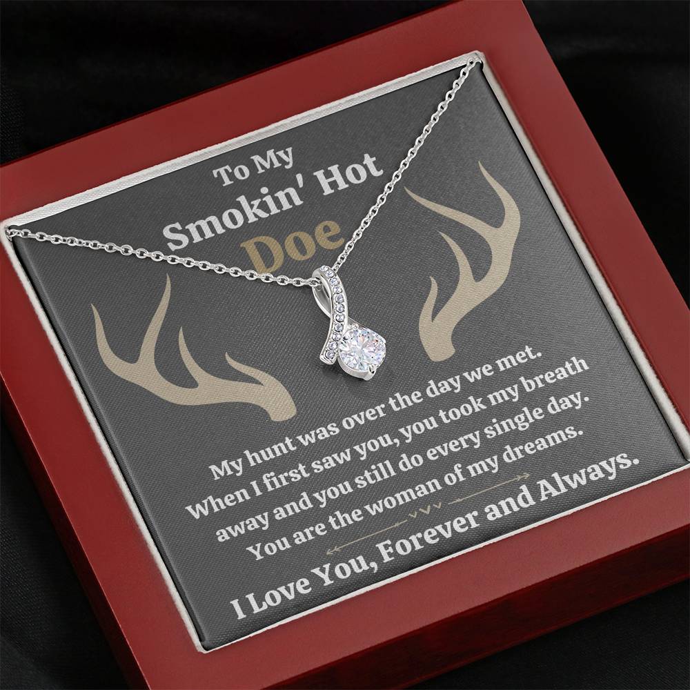 TO MY SMOKIN HOT DOE "DREAMS - DARK" ALLURING BEAUTY NECKLACE GIFT SET - ON CLOUD NINE GIFTS