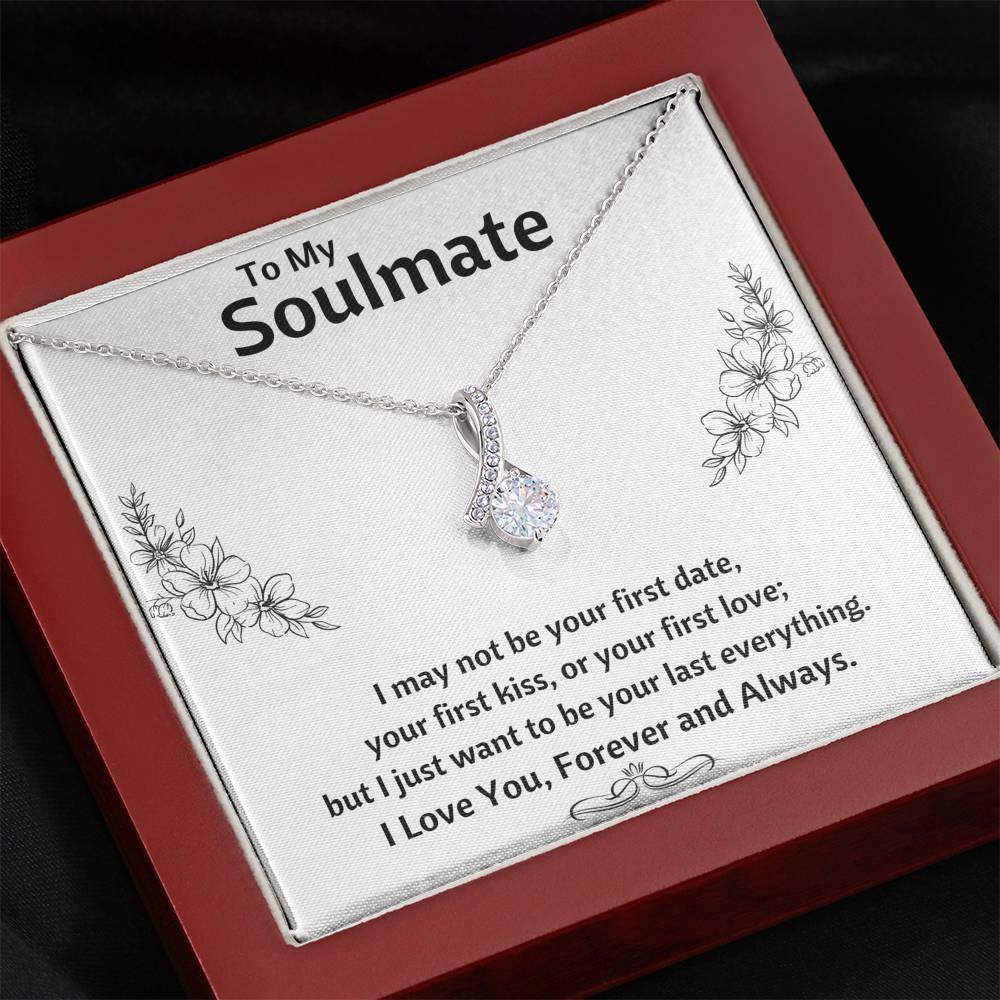 TO MY SOULMATE "LAST EVERYTHING - FLOWERS" ALLURING BEAUTY NECKLACE GIFT SET - ON CLOUD NINE GIFTS