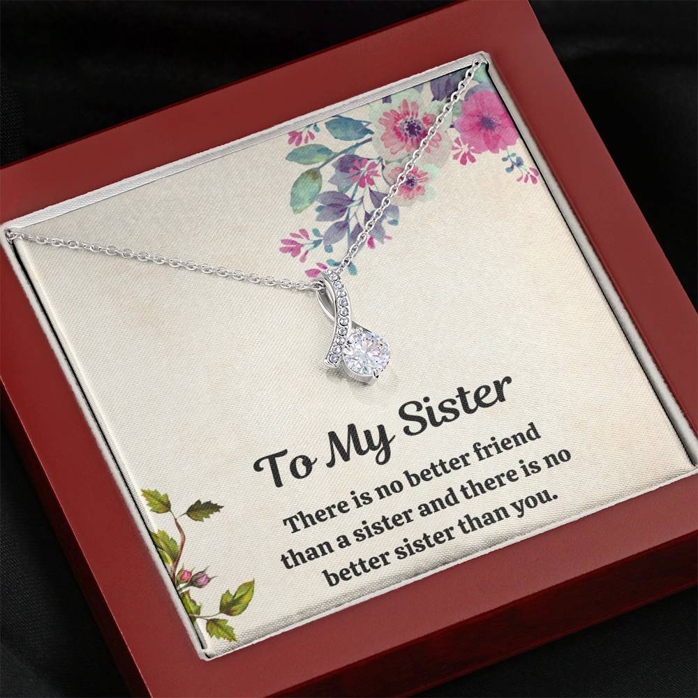 TO MY SISTER "FRIEND" ALLURING BEAUTY NECKLACE GIFT SET - ON CLOUD NINE GIFTS