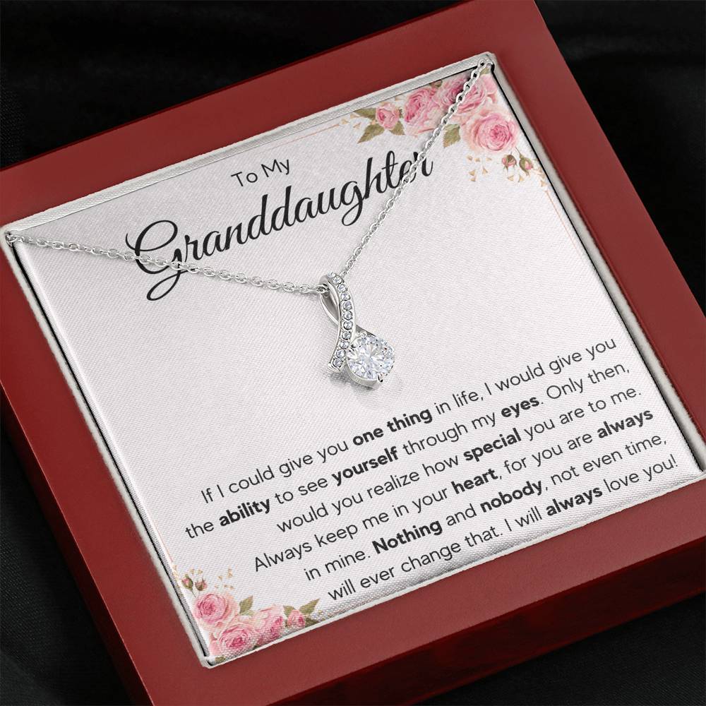 TO MY GRANDDAUGHTER EYES ALLURING NECKLACE GIFT SET - ON CLOUD NINE GIFTS