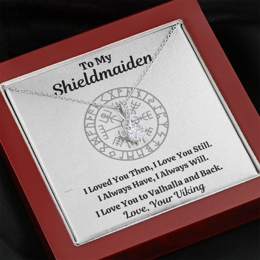 TO MY SHIELDMAIDEN "ALWAYS WILL" ALLURING BEAUTY NECKLACE GIFT SET - ON CLOUD NINE GIFTS