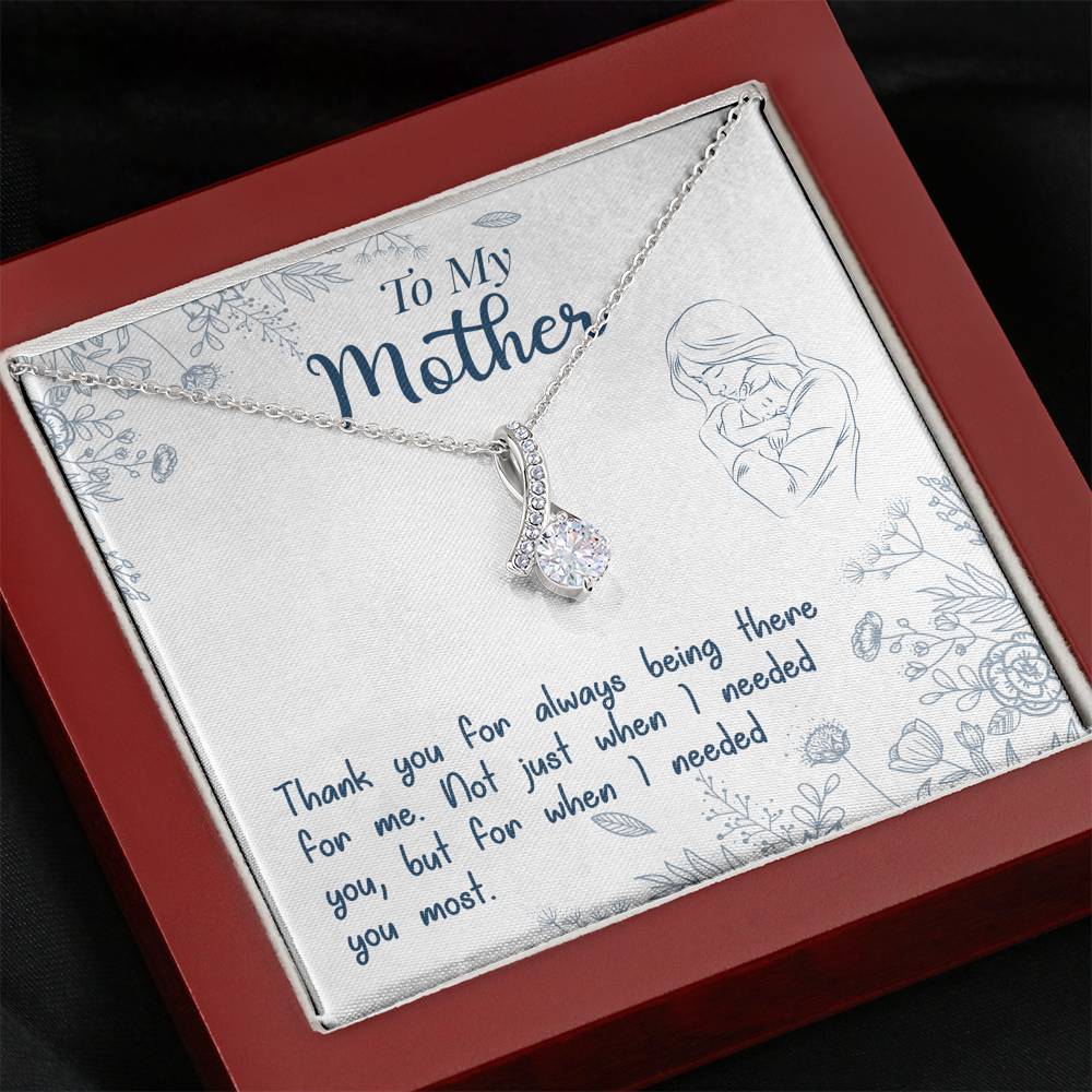 TO MY MOTHER "NEEDED-SO" ALLURING BEAUTY NECKLACE GIFT SET - ON CLOUD NINE GIFTS