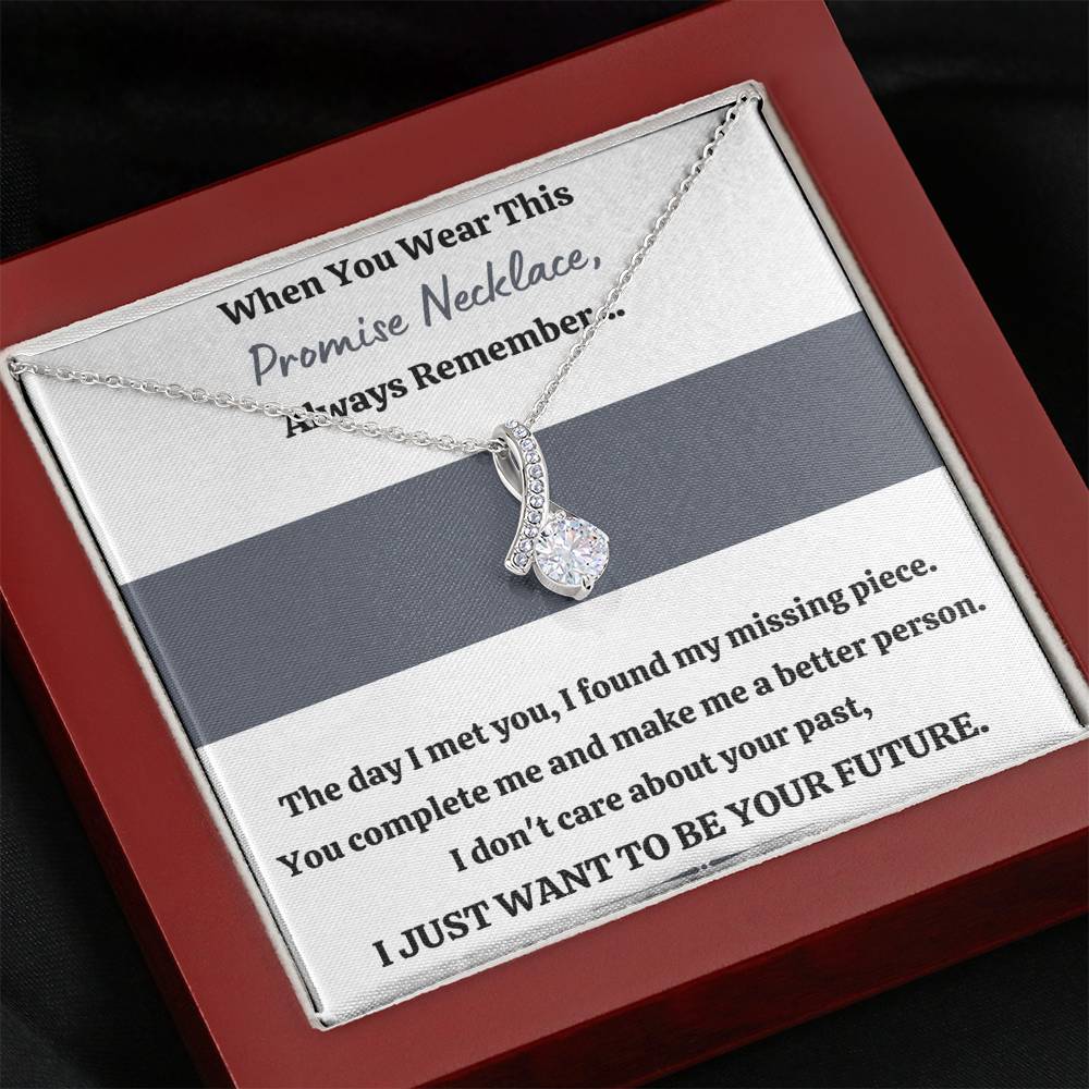 TO MY LOVE "PROMISE NECKLACE - YOUR FUTURE" ALLURING BEAUTY NECKLACE GIFT SET - ON CLOUD NINE GIFTS