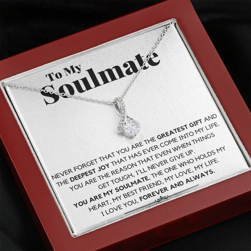 TO MY SOULMATE DEEPEST JOY ALLURING BEAUTY NECKLACE GIFT SET - ON CLOUD NINE GIFTS