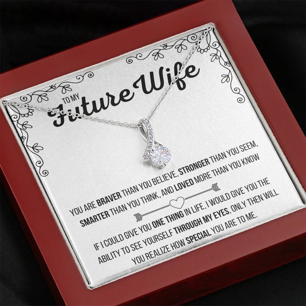 TO MY FUTURE WIFE "LOVED MORE THAN YOU KNOW" ALLURING BEAUTY NECKLACE GIFT SET - ON CLOUD NINE GIFTS