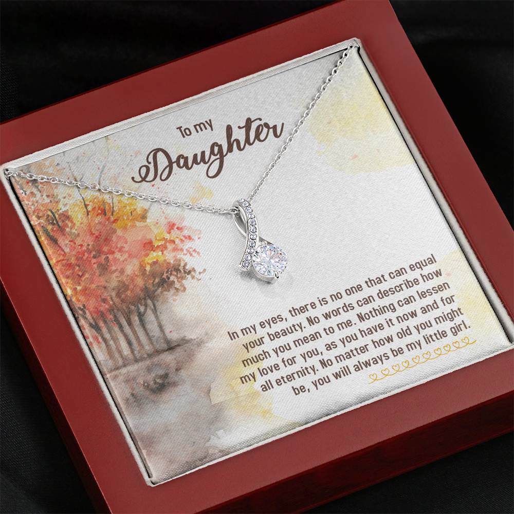 TO MY DAUGHTER "EQUAL YOUR BEAUTY - FALL" ALLURING BEAUTY NECKLACE GIFT SET - ON CLOUD NINE GIFTS