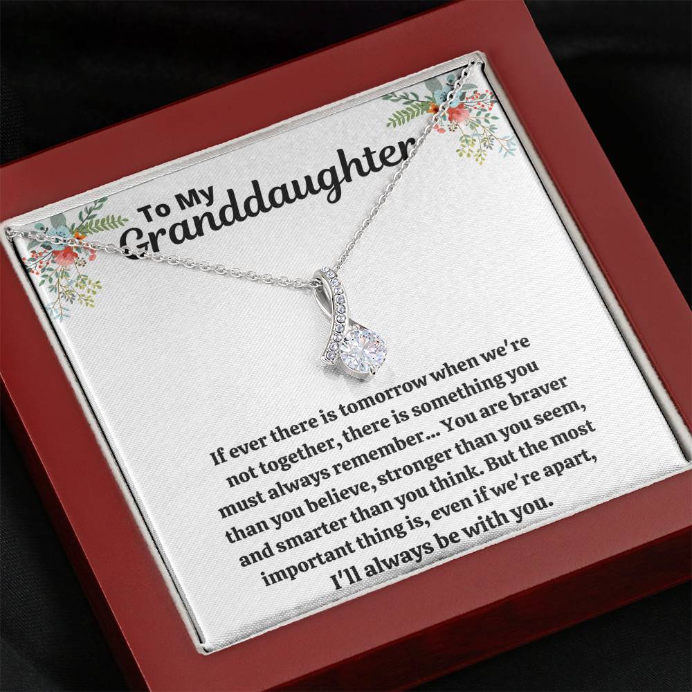 TO MY GRANDDAUGHTER "STRONGER THAN YOU SEEM" ALLURING BEAUTY NECKLACE GIFT SET - ON CLOUD NINE GIFTS
