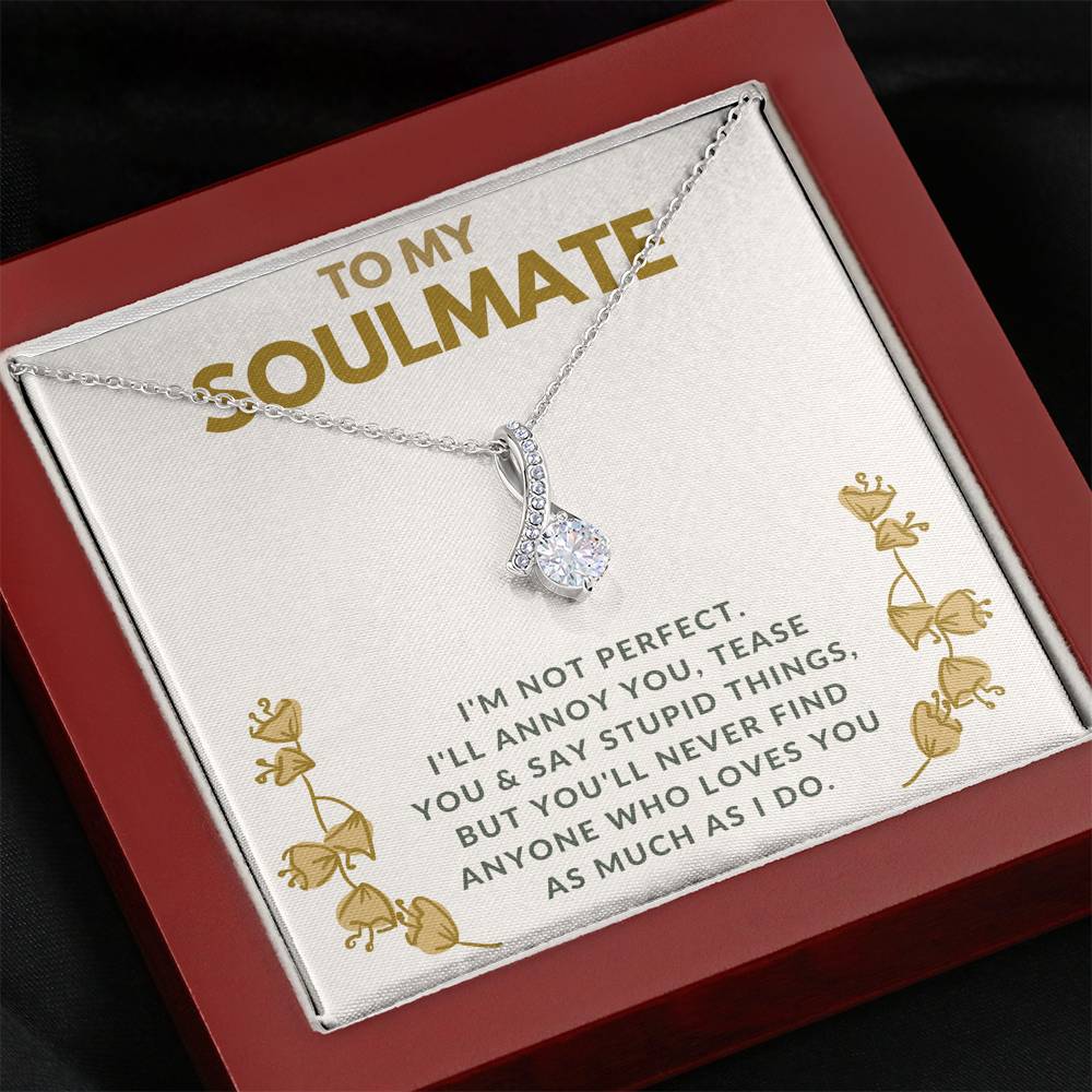 TO MY SOULMATE "TEASE YOU" ALLURING BEAUTY NECKLACE GIFT SET - ON CLOUD NINE GIFTS