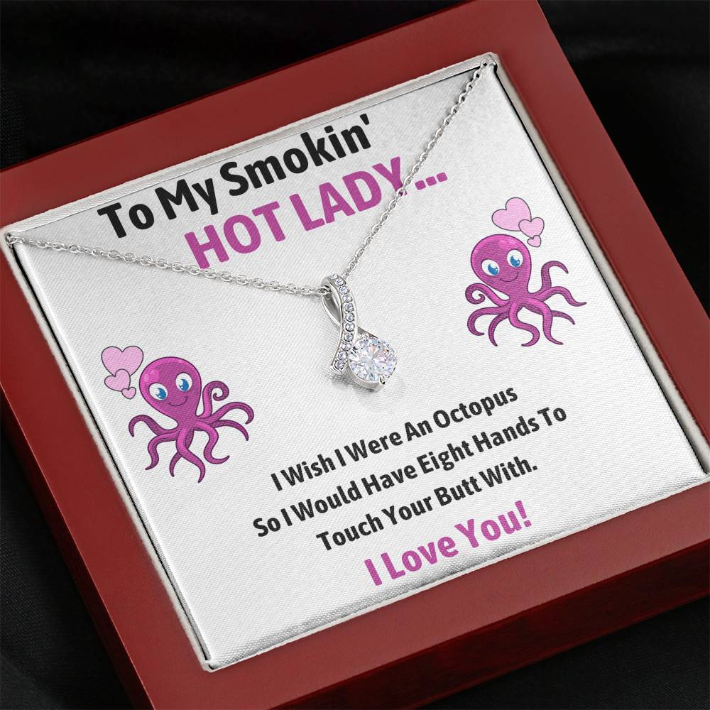 TO MY SMOKIN HOT LADY "OCTOPUS" ALLURING BEAUTY NECKLACE GIFT SET - ON CLOUD NINE GIFTS