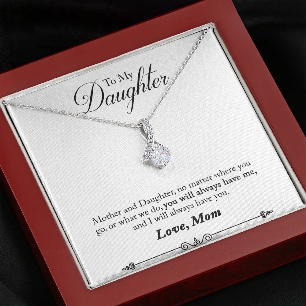 TO MY DAUGHTER "HAVE YOU - SO" ALLURING BEAUTY NECKLACE GIFT SET - ON CLOUD NINE GIFTS