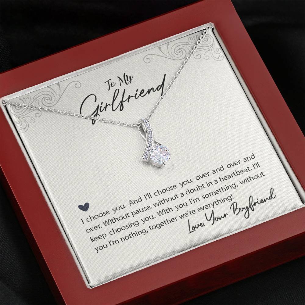 TO MY GIRLFRIEND "WE'RE EVERYTHING" ALLURING BEAUTY NECKLACE GIFT SET - ON CLOUD NINE GIFTS