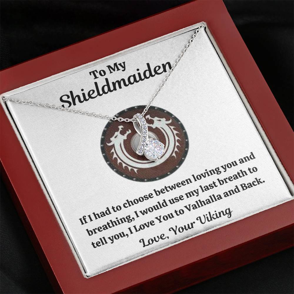 TO MY SHIELDMAIDEN "BREATHING - RED" ALLURING BEAUTY NECKLACE GIFT SET - ON CLOUD NINE GIFTS