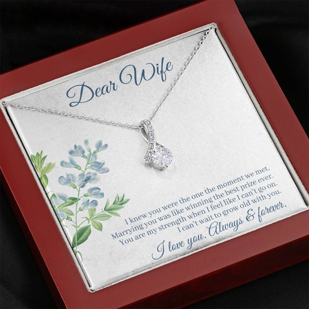 DEAR WIFE "THE ONE" ALLURING BEAUTY NECKLACE GIFT SET - ON CLOUD NINE GIFTS