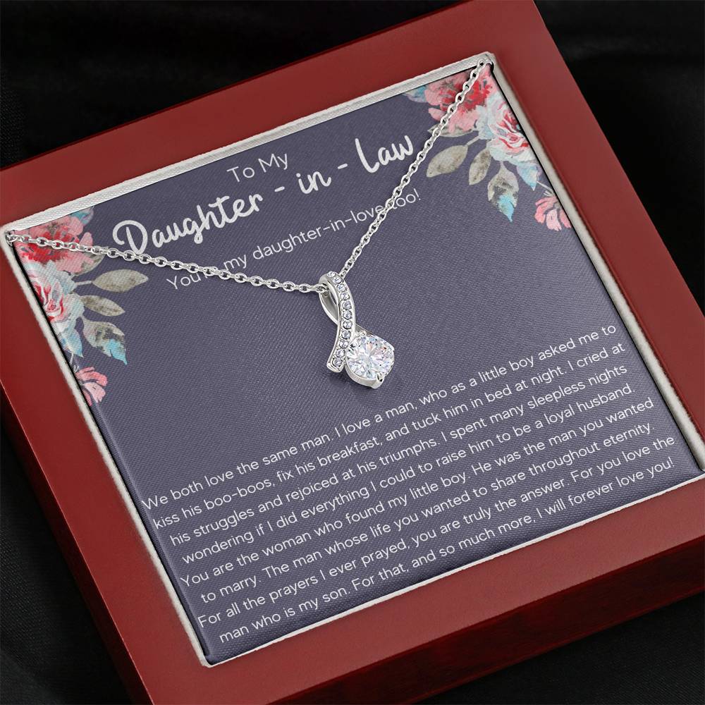 TO MY DAUGHTER-IN-LAW TRIUMPHS ALLURING BEAUTY NECKLACE GIFT SET - ON CLOUD NINE GIFTS