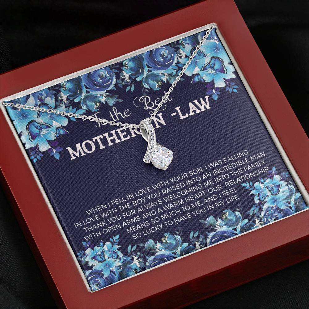 TO MY MOTHER IN LAW "WARM-SO" ALLURING BEAUTY NECKLACE GIFT SET - ON CLOUD NINE GIFTS