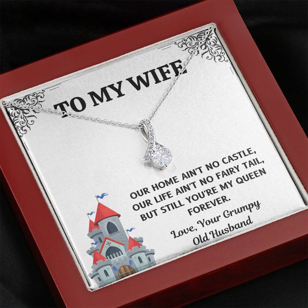 TO MY WIFE "CASTLE" ALLURING BEAUTY NECKLACE GIFT SET - ON CLOUD NINE GIFTS