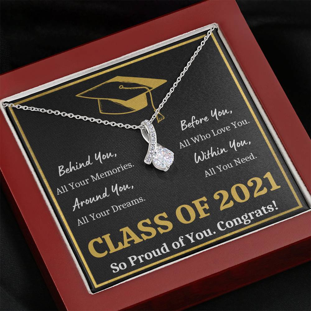GRADUATION ALL YOU NEED GOLD ALLURING BEAUTY NECKLACE GIFT SET - ON CLOUD NINE GIFTS