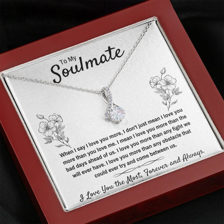 TO MY SOULMATE "I LOVE YOU THE MOST" ALLURING BEAUTY NECKLACE GIFT SET - ON CLOUD NINE GIFTS