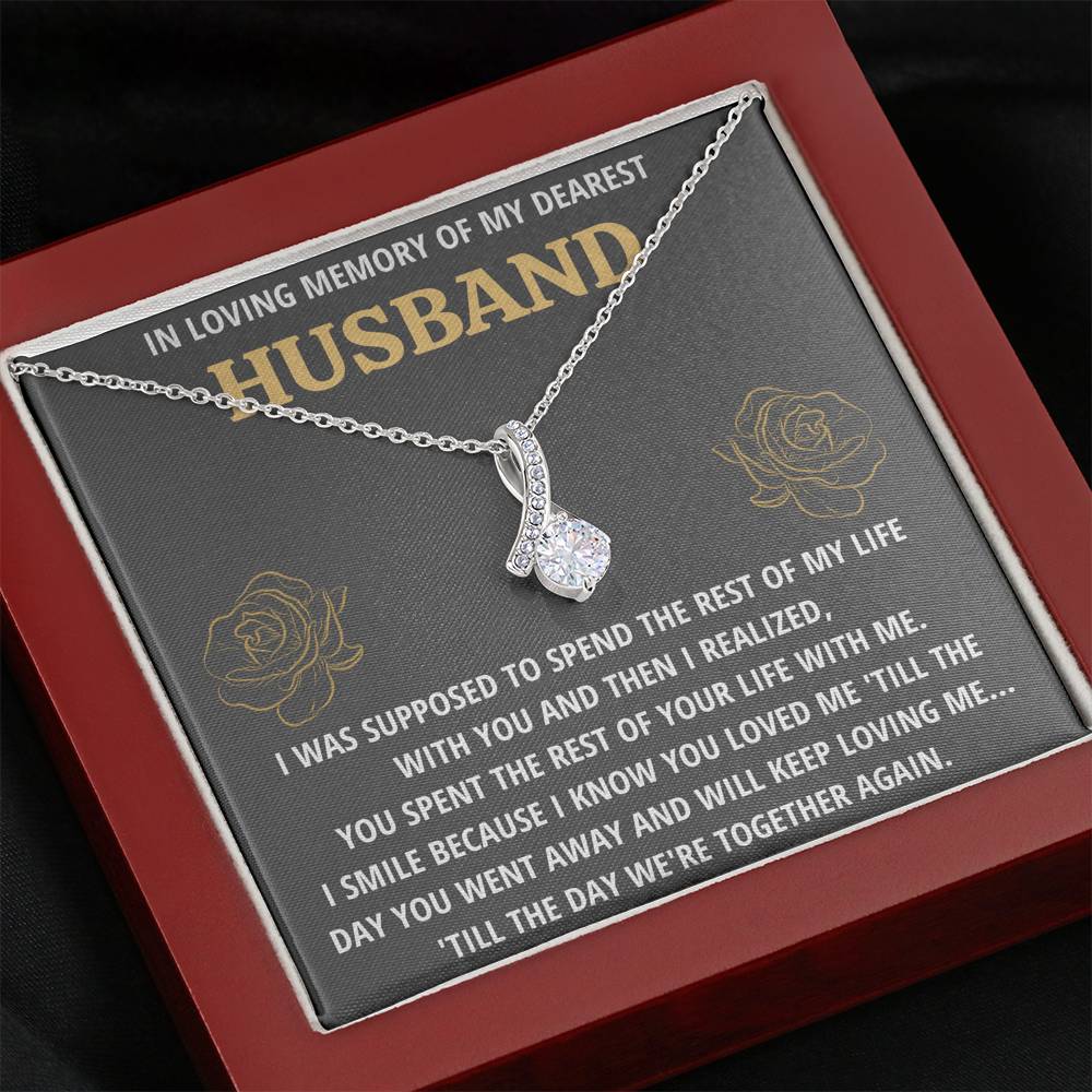 TO MY HUSBAND "LIFE - GOLDEN" REMEMBRANCE ALLURING BEAUTY NECKLACE GIFT SET - ON CLOUD NINE GIFTS