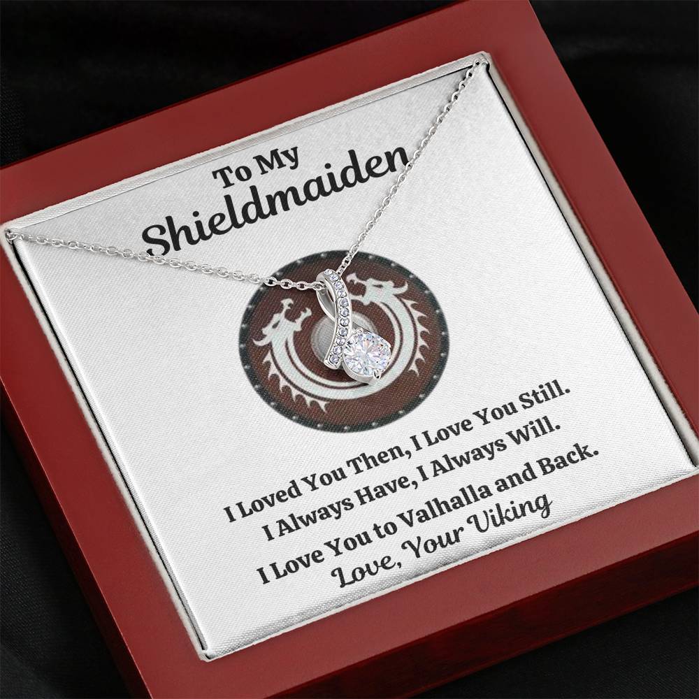TO MY SHIELDMAIDEN "ALWAYS WILL - RED" ALLURING BEAUTY NECKLACE GIFT SET - ON CLOUD NINE GIFTS