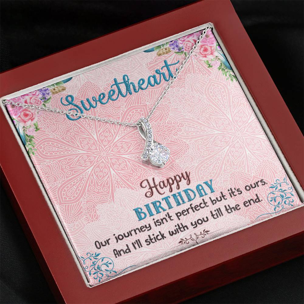 TO MY SWEETHEART "OUR JOURNEY" ALLURING BEAUTY NECKLACE BIRTHDAY GIFT SET - ON CLOUD NINE GIFTS