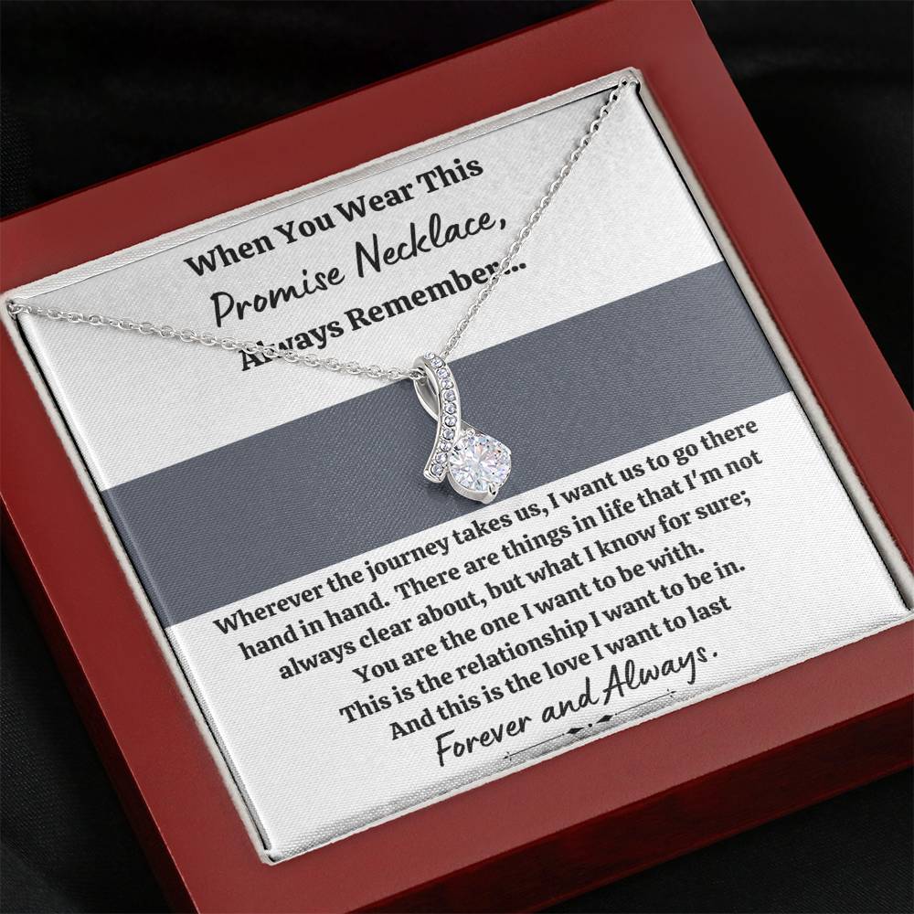 TO MY LOVE "PROMISE NECKLACE - GREY" ALLURING BEAUTY NECKLACE GIFT SET - ON CLOUD NINE GIFTS