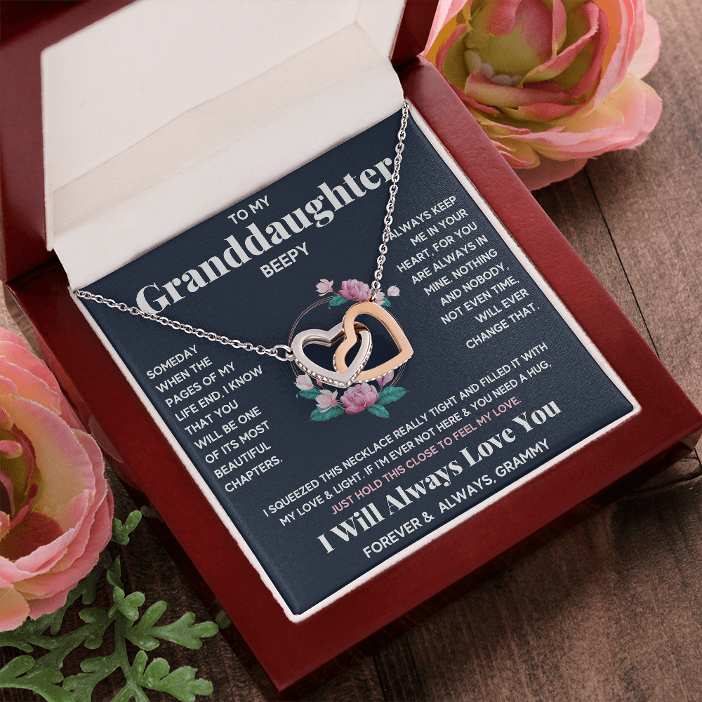 PERSONALIZED - BEEPY - GRANDDAUGHTER NECKLACE - ON CLOUD NINE GIFTS