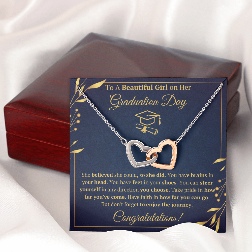 College graduation gifts for her female mba graduation presents for daughter class of 2022 jewelry pendant with message card and gift box - ON CLOUD NINE GIFTS