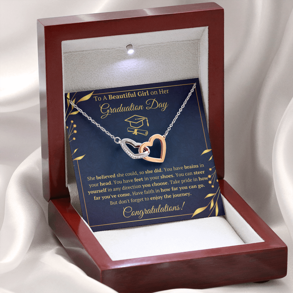 College graduation gifts for her female mba graduation presents for daughter class of 2022 jewelry pendant with message card and gift box - ON CLOUD NINE GIFTS