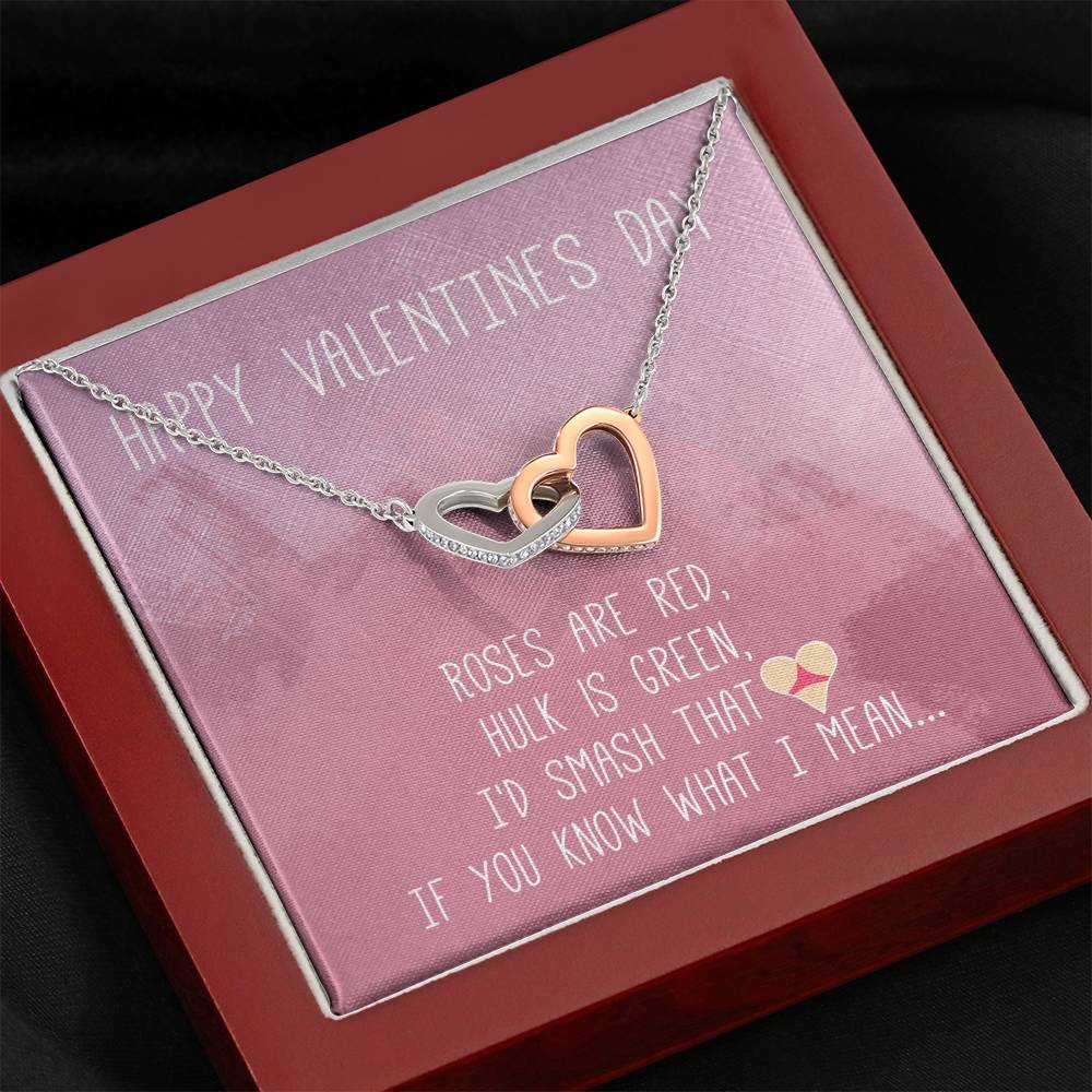 TO MY LOVE "BUTT" INTERLOCKING HEARTS NECKLACE VALENTINES DAY GIFT SET - ON CLOUD NINE GIFTS