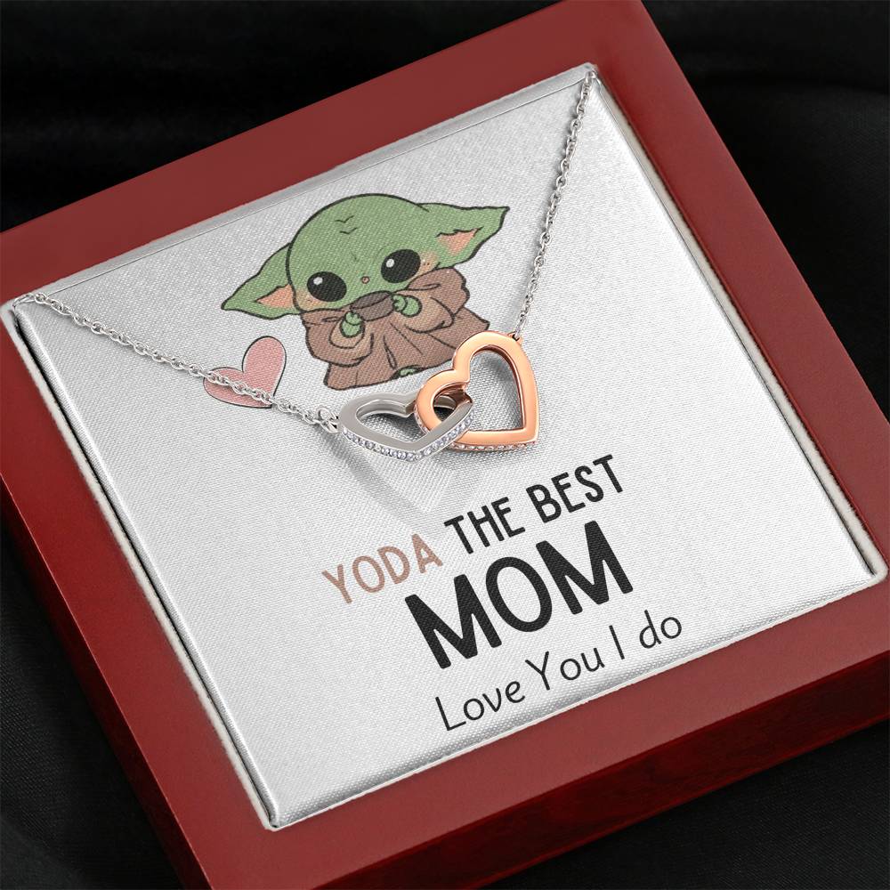 TO MY MOM "GALAXY" INTERLOCKING HEARTS NECKLACE GIFT SET - ON CLOUD NINE GIFTS