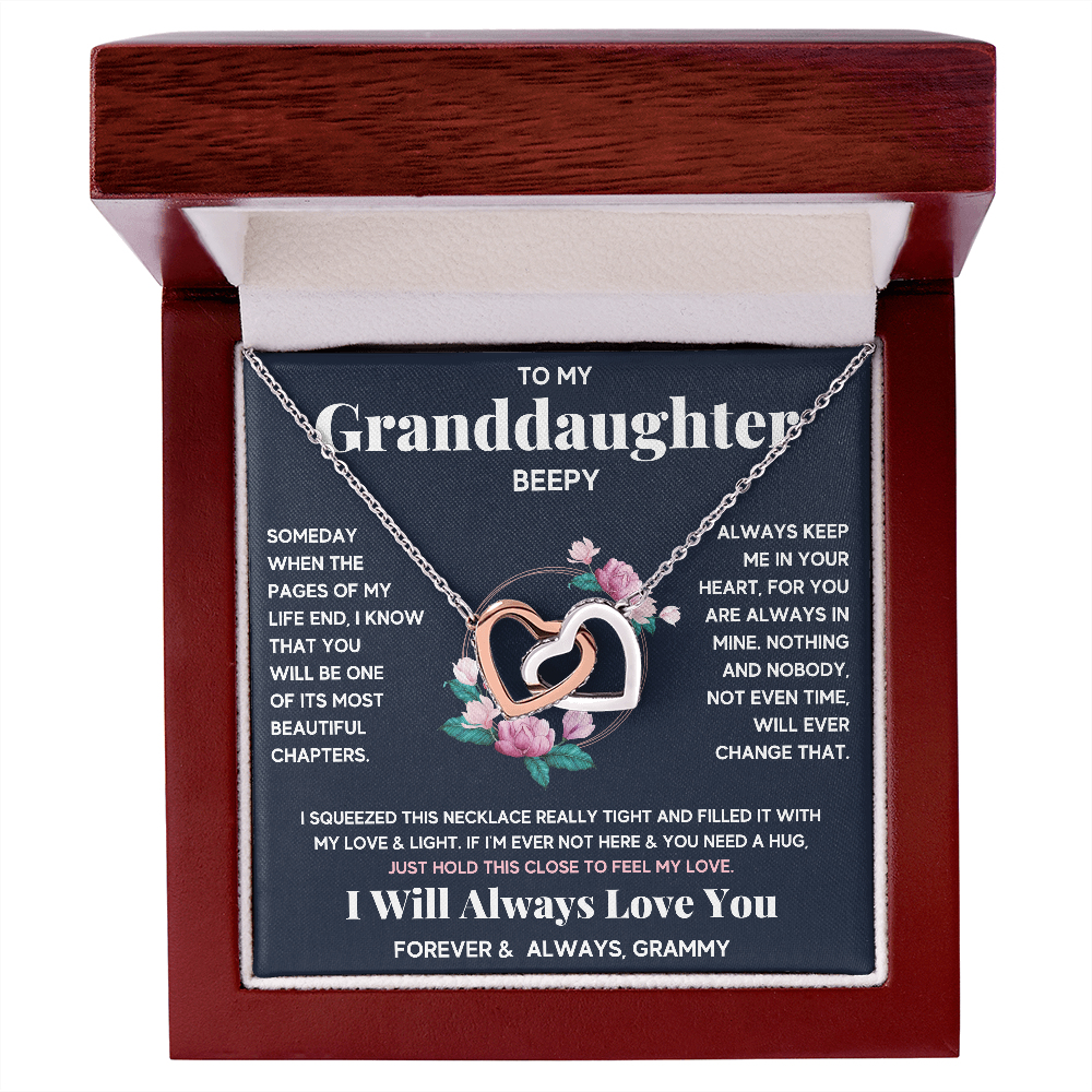 PERSONALIZED - BEEPY - GRANDDAUGHTER NECKLACE - ON CLOUD NINE GIFTS