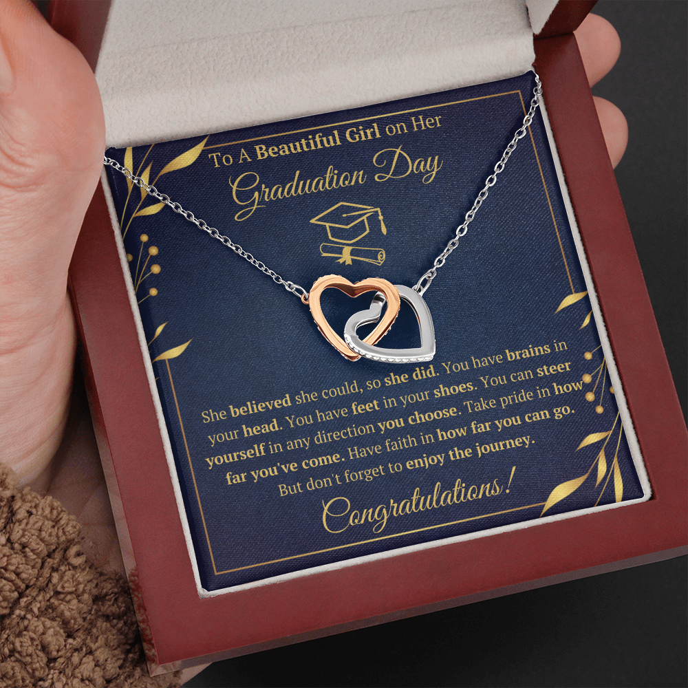 College graduation gifts for her female mba graduation presents for daughter class of 2022 jewelry pendant with message card and gift box - ON CLOUD NINE GIFTS