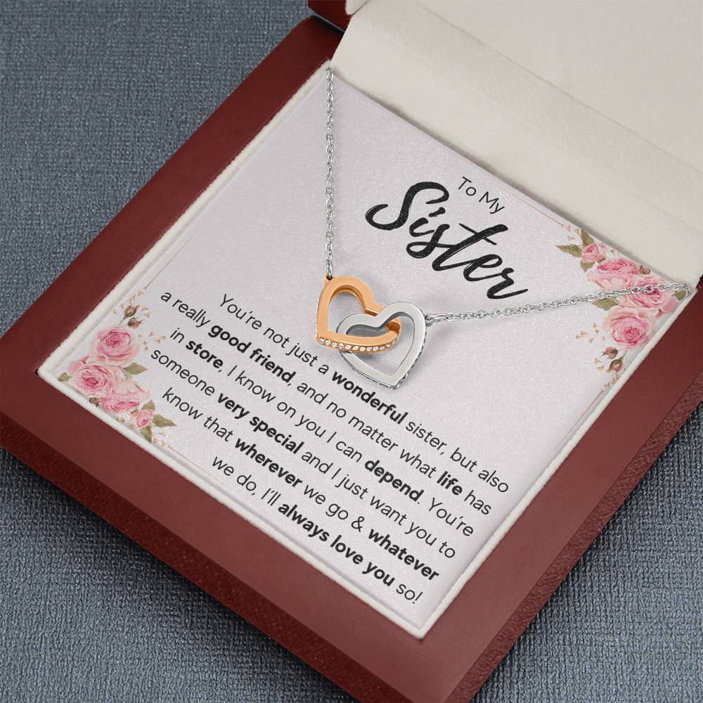 TO MY SISTER LOVE YOU SO INTERLOCKING NECKLACE GIFT SET - ON CLOUD NINE GIFTS