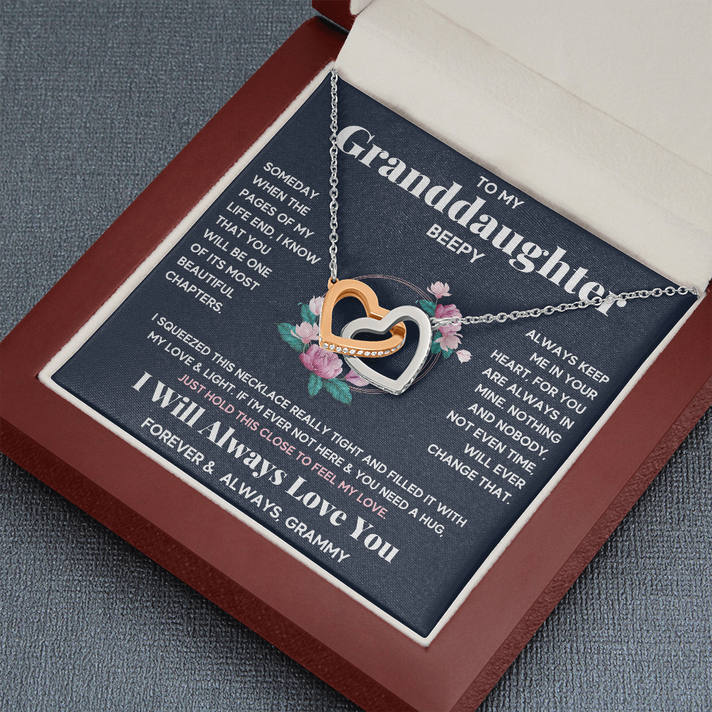 PERSONALIZED - BEEPY - GRANDDAUGHTER NECKLACE - ON CLOUD NINE GIFTS