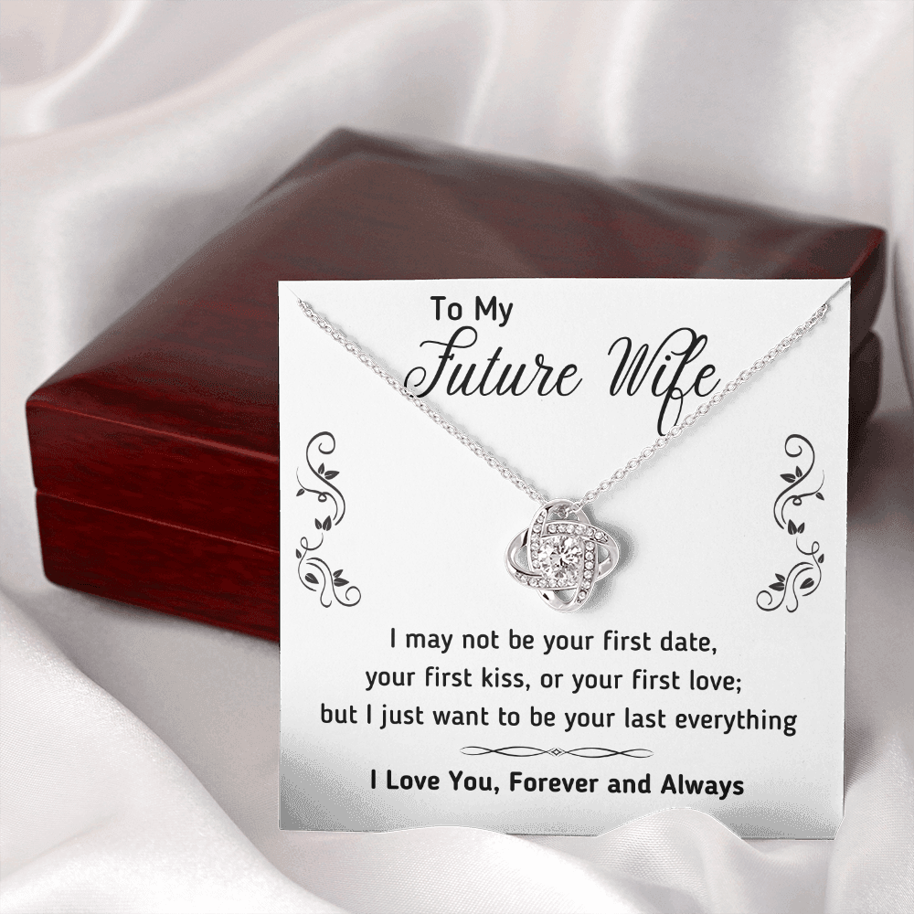 TO MY FUTURE WIFE LOVE KNOT NECKLACE GIFT SET - ON CLOUD NINE GIFTS