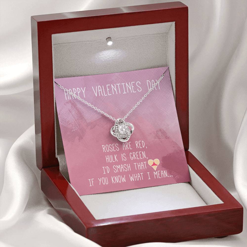 TO MY LOVE "BUTT" LOVE KNOT NECKLACE VALENTINES DAY GIFT SET - ON CLOUD NINE GIFTS