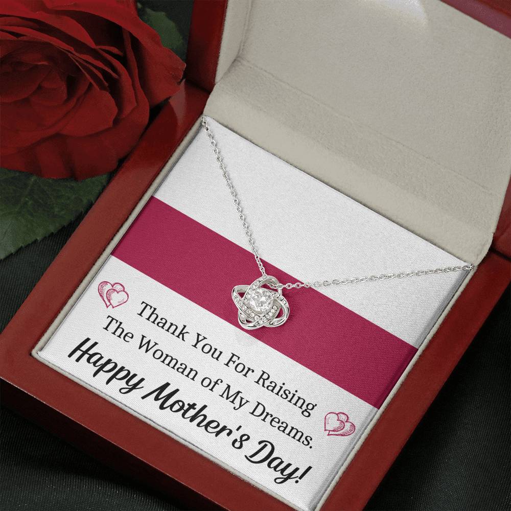 TO MY FUTURE MOTHER IN LAW WOMAN OF MY DREAMS LOVE KNOT NECKLACE GIFT SET - ON CLOUD NINE GIFTS