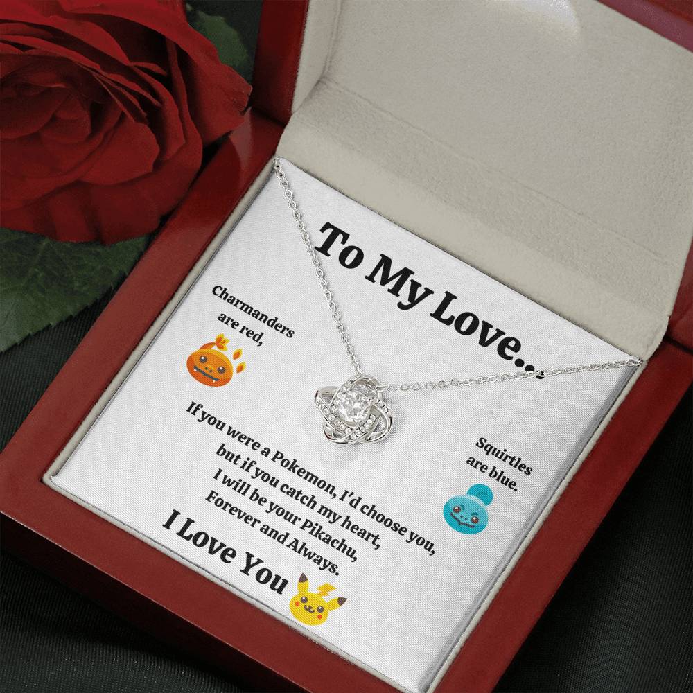 TO MY LOVE "CATCH MY HEART" LOVE KNOT NECKLACE GIFT SET - ON CLOUD NINE GIFTS
