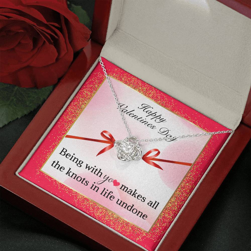 TO MY LOVE "KNOTS" LOVE KNOT NECKLACE VALENTINES DAY GIFT SET - ON CLOUD NINE GIFTS