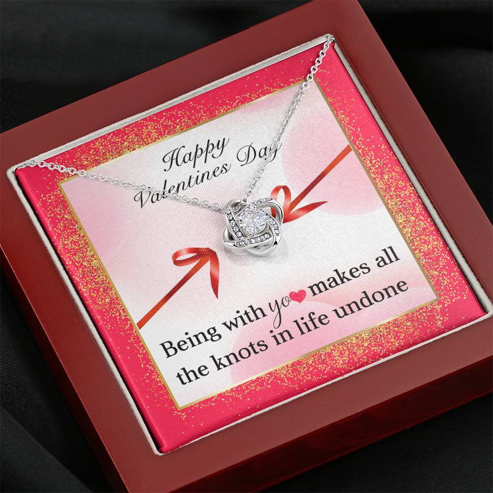 TO MY LOVE "KNOTS" LOVE KNOT NECKLACE VALENTINES DAY GIFT SET - ON CLOUD NINE GIFTS