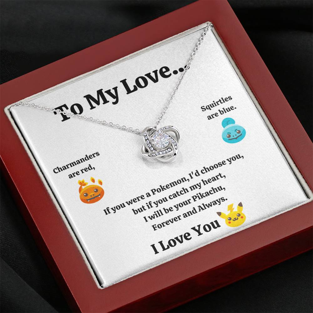 TO MY LOVE "CATCH MY HEART" LOVE KNOT NECKLACE GIFT SET - ON CLOUD NINE GIFTS