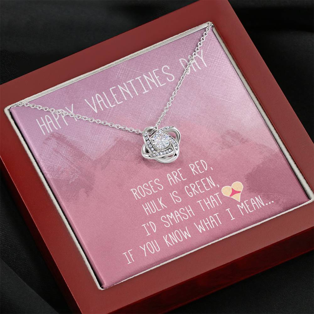 TO MY LOVE "BUTT" LOVE KNOT NECKLACE VALENTINES DAY GIFT SET - ON CLOUD NINE GIFTS