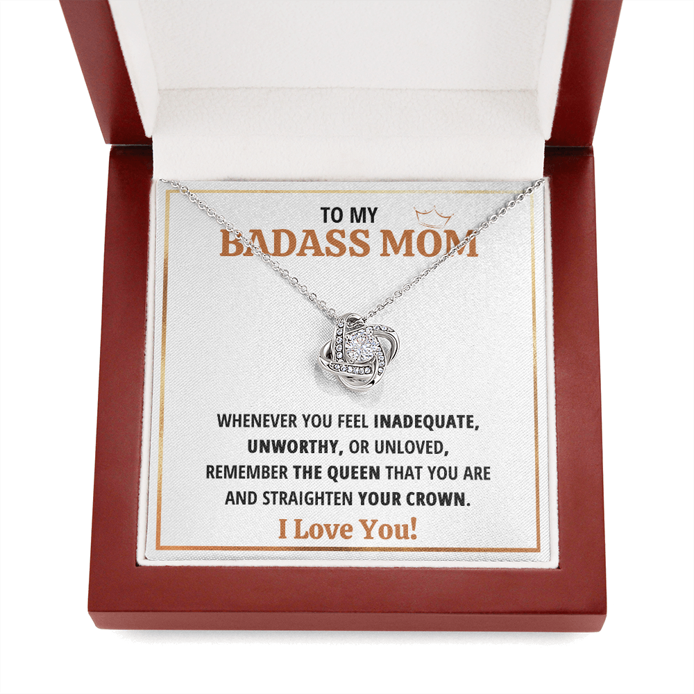 Womens jewelry for mom from son and mother Love Knot Necklace set on Mothers Day Jewelry Heart Pendant I Love You gifts for birthday - ON CLOUD NINE GIFTS
