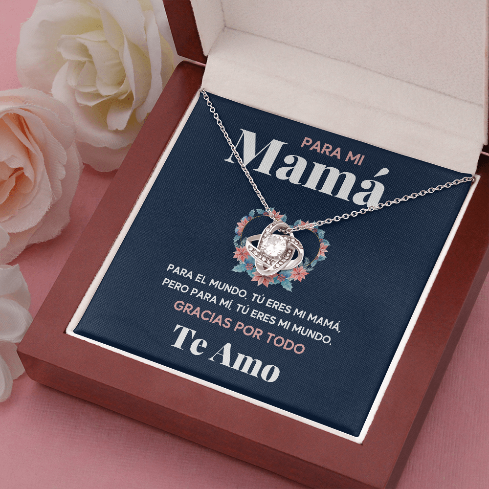 PARA MI MAMA MUNDO COLLAR LOVE KNOT - ON CLOUD NINE GIFTS