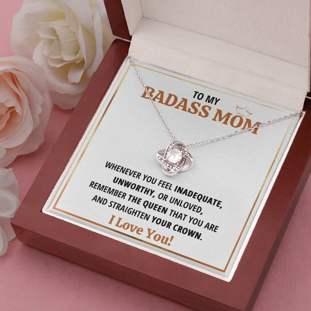 Womens jewelry for mom from son and mother Love Knot Necklace set on Mothers Day Jewelry Heart Pendant I Love You gifts for birthday - ON CLOUD NINE GIFTS