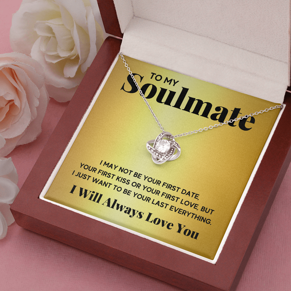 TO MY SOULMATE EVERYTHING GOLD LOVE KNOT NECKLACE GIFT SET - ON CLOUD NINE GIFTS