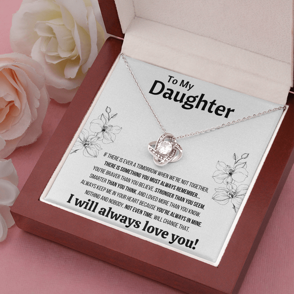 DAUGHTER TIME LOVE KNOT NECKLACE - ON CLOUD NINE GIFTS