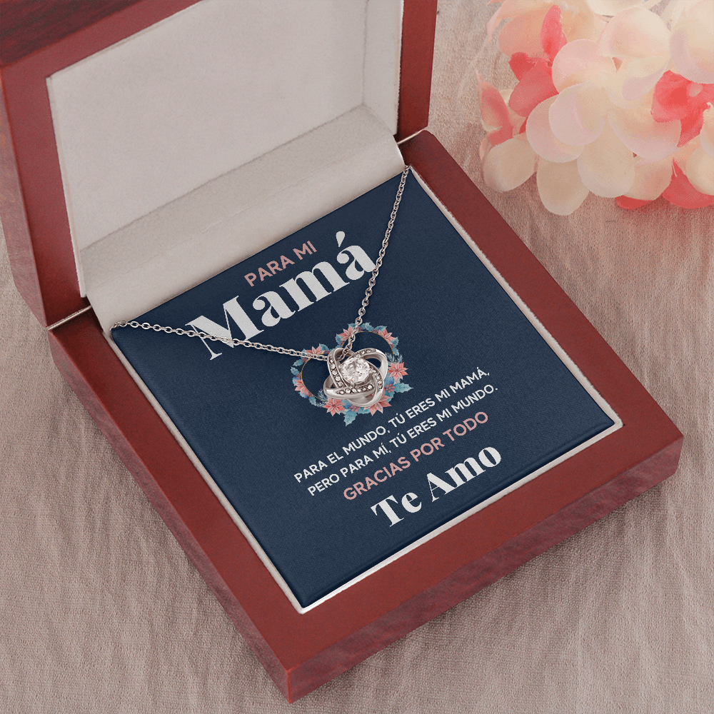 PARA MI MAMA MUNDO COLLAR LOVE KNOT - ON CLOUD NINE GIFTS